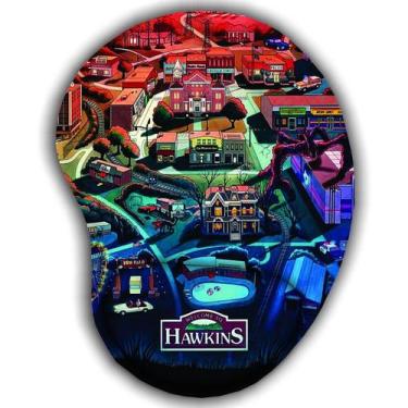 Imagem de Mouse pad estampado Stranger things animação com apoio confortavel - J