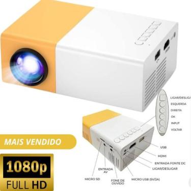 Imagem de Mini Projetor Led 1080P 600 Lúmens Portátil Yg-300 Lcd - AL