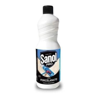 Imagem de Limpa Porcelanato Sanol Limpador Desinfetante 1lt Profissio
