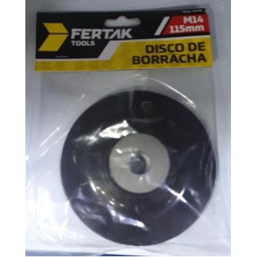 Imagem de Disco de Borracha para esmerilhadeira / lixadeira - Fertak, 180mm