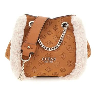Imagem de GUESS Bolsa transversal conversível Davika, Conhaque, One Size