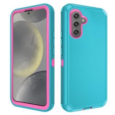 Imagem de Asuwish Capa de celular para Samsung Galaxy S24 FE 5G Capa de celular híbrida robusta à prova de choque rígida à prova de quedas acessórios móveis de corpo inteiro resistente S 24 EF S24FE 24S