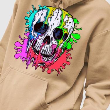 Imagem de Blusa Moletom Genuine Grit Masculina Estampada Algodão 30.1 Skull Colo