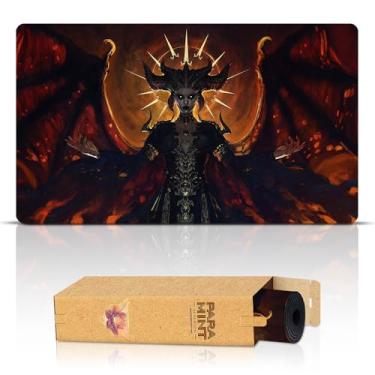 Imagem de Paramint Lilith (Stitched) - MTG Playmat by Anato Finnstark, Diablo - Compatible with Magic The Gathering Playmat - Play MTG, YuGiOh, TCG - Original Play Mat Art Designs & Accessories