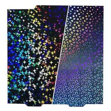 Imagem de RETUXEP Placa de construção 3D para Bambu Labs A1 Mini 3D Pritner (Galaxy PEY+Caleidoscópio PEK)