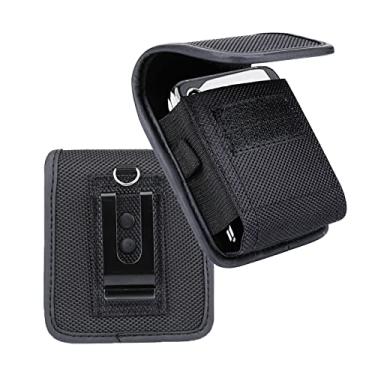 Imagem de Capa para celular com coldre de cinto para Galaxy Z Flip 3 5G, Z Flip 4 5, para Motorola Razr 5G, 40 Ultra, Razr Plus 2023, capa com clipe de cinto, capa de nylon para pendurar na