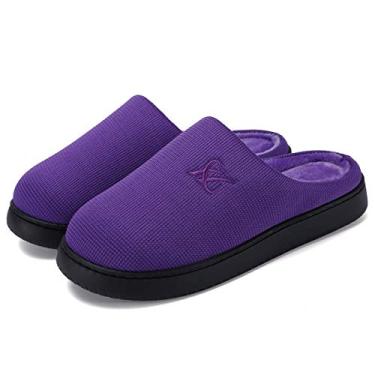 Imagem de Pantufas de espuma viscoelástica para sapatos casuais femininos e masculinos, Roxa, 7-8 Women/5-6 Men