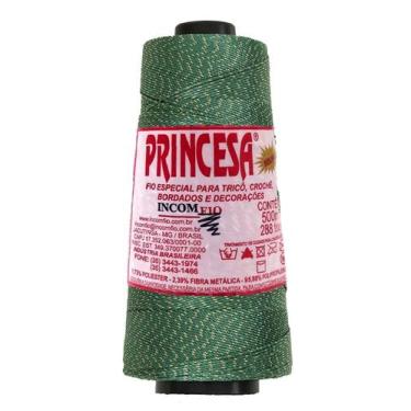 Imagem de Linha Princesa Brilho Ouro 500m - Incomfio, 3214 Verde Bandeira