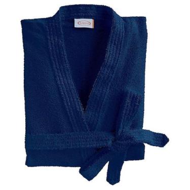 Imagem de Roupão de banho feminino masculino felpudo atoalhado-lepper algodão un