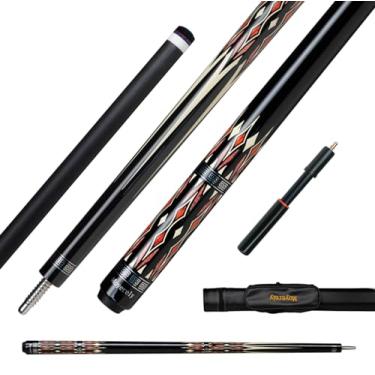 Imagem de Moyerely Taco de sinuca de fibra de carbono, bastão de sinuca de baixa deflexão de 11,8 mm/12,5 mm, bastão de sinuca profissional com estojo (MK4 + extensão, 12,5 mm)