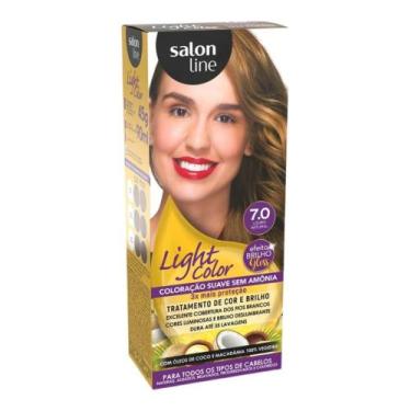 Imagem de Coloração suave salon line light color 7.0 louro natural