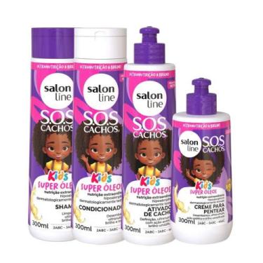 Imagem de Kit Salon Line Kids Nutrição em Ação Sos Cachos C/4