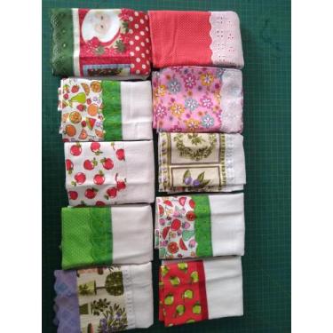 Imagem de Pano de copa 68x38 sortido como esta na foto 10 unidades - Armarinhos