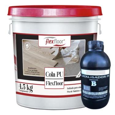 Imagem de Cola Pu Para Piso de Madeira e Borracha Bicomponente Flexfloor 5kg