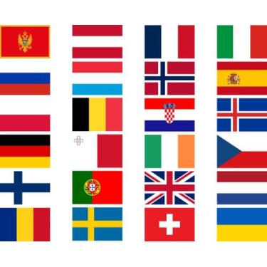 Imagem de Adesivo Decorativo Bandeira Países da Europa - Notebook - Carros - Cad