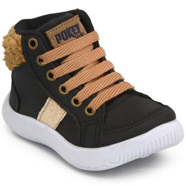 Imagem de Bota Infantil Feminina Pockey Kids, 21, Preto