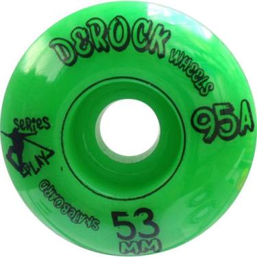 Imagem de Roda De Skate Derock 53mm 95A Series Play, Play 53mm verde