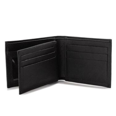 Imagem de Carteira Masculina de Couro com Design Elegante e Espaço para Dinheiro
