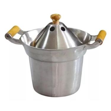 Imagem de Fervedor De Leite Inderramável Alumínio Fundido Batido 2,5L Polido - A