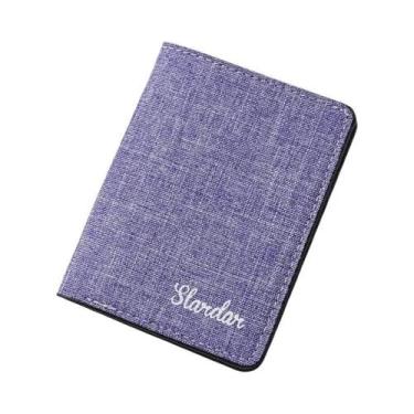 Imagem de Mini Carteira Fina De Couro PU Macio Para Homens Porta-cartões Fina Pe