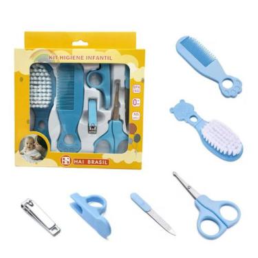Imagem de Kit 6 Pçs Higiene Cuidados Saúde Bebê Recém Nascido Infantil - Tesla S