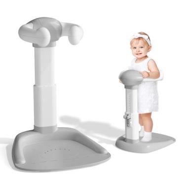 Imagem de Banheira para Bebês COOSEYA com Suporte de Chuveiro - Cinza e Branco