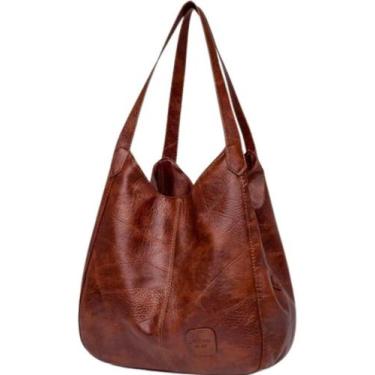 Imagem de Bolsa Feminina Academia Ombro Trabalho Multiuso  - AlwyStore, Marrom