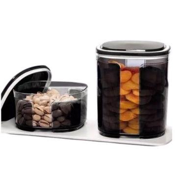 Imagem de Conjunto Pote Visual Preto 2 peças - Tupperware