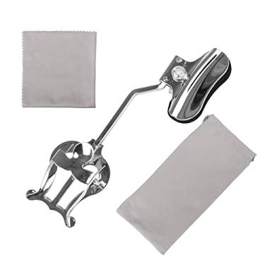 Imagem de Silver Trumpet Marching Spectrum Clampon Holder Plating Music Clip Lyre para iniciantes 160 x 58 x 70 mm