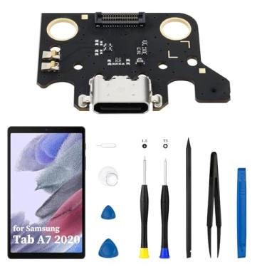 Imagem de Para Samsung Galaxy Tab A7 2022 Porta de carregamento de substituição USB Dock Placa de carregamento conector de cabo flexível com kits de ferramentas de reparo para T500 T505 T505N 10,4 polegadas