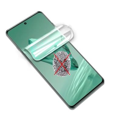 Imagem de Renwox 2 peças de película de hidrogel fosco anti-impressão digital para OnePlus 12R 5G 6,7 polegadas, protetor de tela de TPU macio antireflexo, à prova de explosão, desbloqueio de impressão digital,