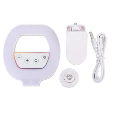 Imagem de Luz de Vídeo RGB Com 3 Temperaturas de Cor, 5 Configurações de Brilho Recarregável 2700-6500K CRI Ra95 + Luz de Preenchimento LED para Selfie para Fotografia Com Transmissão Ao