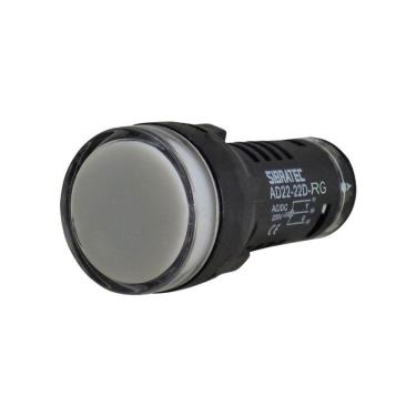 Imagem de Sinaleiro Bicolor Para Painel em LED Tamanho de 22mm - Modelo AD22-22D RY Vermelho e Amarelo em 220Vca