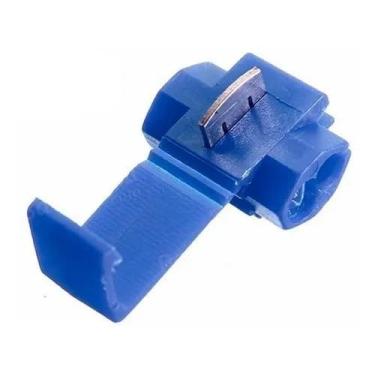 Imagem de 150pçs Conector Derivação Emenda Cabos Fios Azul 1,5 A 2,5mm - Decorlu