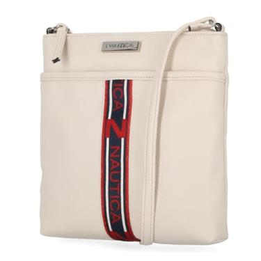 Imagem de Nautica Bolsa tiracolo Lakeside Signature Jaquard North South, Osso ligado, One Size