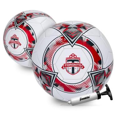 Imagem de Bola de futebol Franklin Sport MLS Toronto FC - Bola de futebol tamanho 5 oficial - Tamanho regulamentado + bola de futebol com peso para crianças + adultos - Bola de futebol para meninos + meninas -