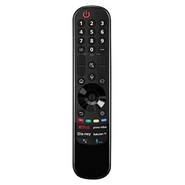 Imagem de MR22GN MR22GA AKB76040009 Substituir Magic Voice Remote para LG Smart TV 2022 Modelo OLED TV Z2 G2 C2 B2 A2 QNED TV QNED99 90 85 80 NanoCell TV NANO80, Série 75 UHD 4K TV UQ90 UQ90 Q80 U. Série Q75
