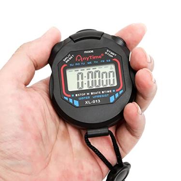 Imagem de Cronômetro digital para esportes - Cronômetro de tela grande com cronômetro eletrônico | com data, hora e alarme para treinadores esportivos, treinadores e árbitros Aelevate