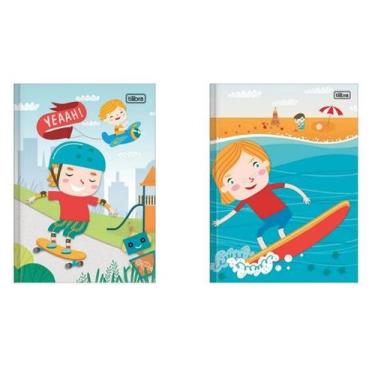 Imagem de Caderno de Linguagem Brochura Capa Dura Sapeca 40 Fls. Masculino Tilib