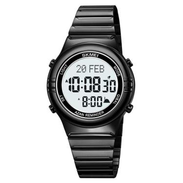 Imagem de Relógio Digital Masculino Fashion Da Skmei Com Cronômetro Função De Data Resistência À Água Preto