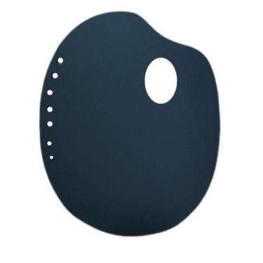 Imagem de Gode Paleta p/ Pintura em Formato Anatômico Oval Preto 31x26 cm - Gv O