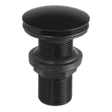 Imagem de Válvula Ralo Click ABS Inteligente Inox P/Cuba Preta 7/8 - Montelar Ac