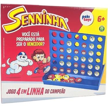 Imagem de Jogo 4 Em Linha Educativo Tabuleiro Matemática Junte 4 Cores Senninha Infantil Criança Pedagógico Didático Presente Paki Toys - 2082