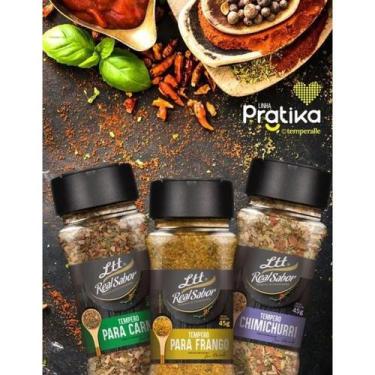 Imagem de Caixa Com 12 Potes de Temperos Especiarias e Condimentos Ltt Alimentos