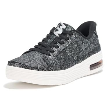 Imagem de Skechers Tênis feminino Sup-air-Gleem Hands Free Slip-ins, Preto/prata, 41