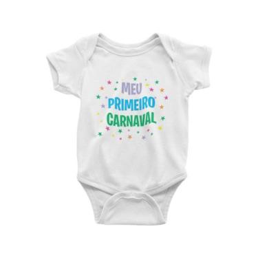 Imagem de Body Bebê Mesversário - Fantasia Infantil - Meu Primeiro Carnaval Bran