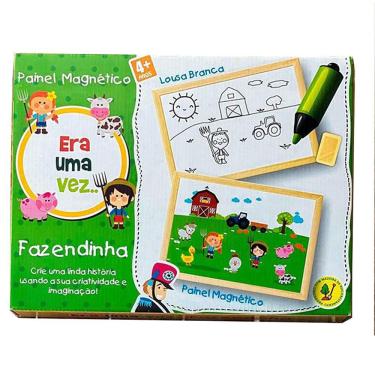 Imagem de Painel Magnético Era Uma Vez.. Fazendinha Brinquedo Educativo
