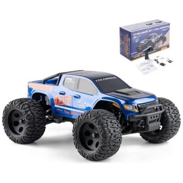 Imagem de Carrinho de Controle Remoto Off Road com Bateria de 900mAH, BEEZRC 4X4 FMT24 RTR, Azul