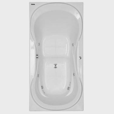 Imagem de Banheira Hidromassagem Astra Due Super Luxo 150cmx90cmx44cm - 04 Jatos Branco Gel-Coat P1 Sem