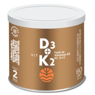 Imagem de Vit D3k2 Vitaminas 60 Cápsulas Vital Âtman